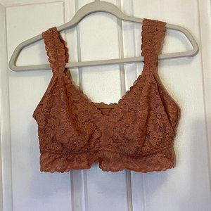 Nude Aerie Lace Bralette - L DD (Like New)